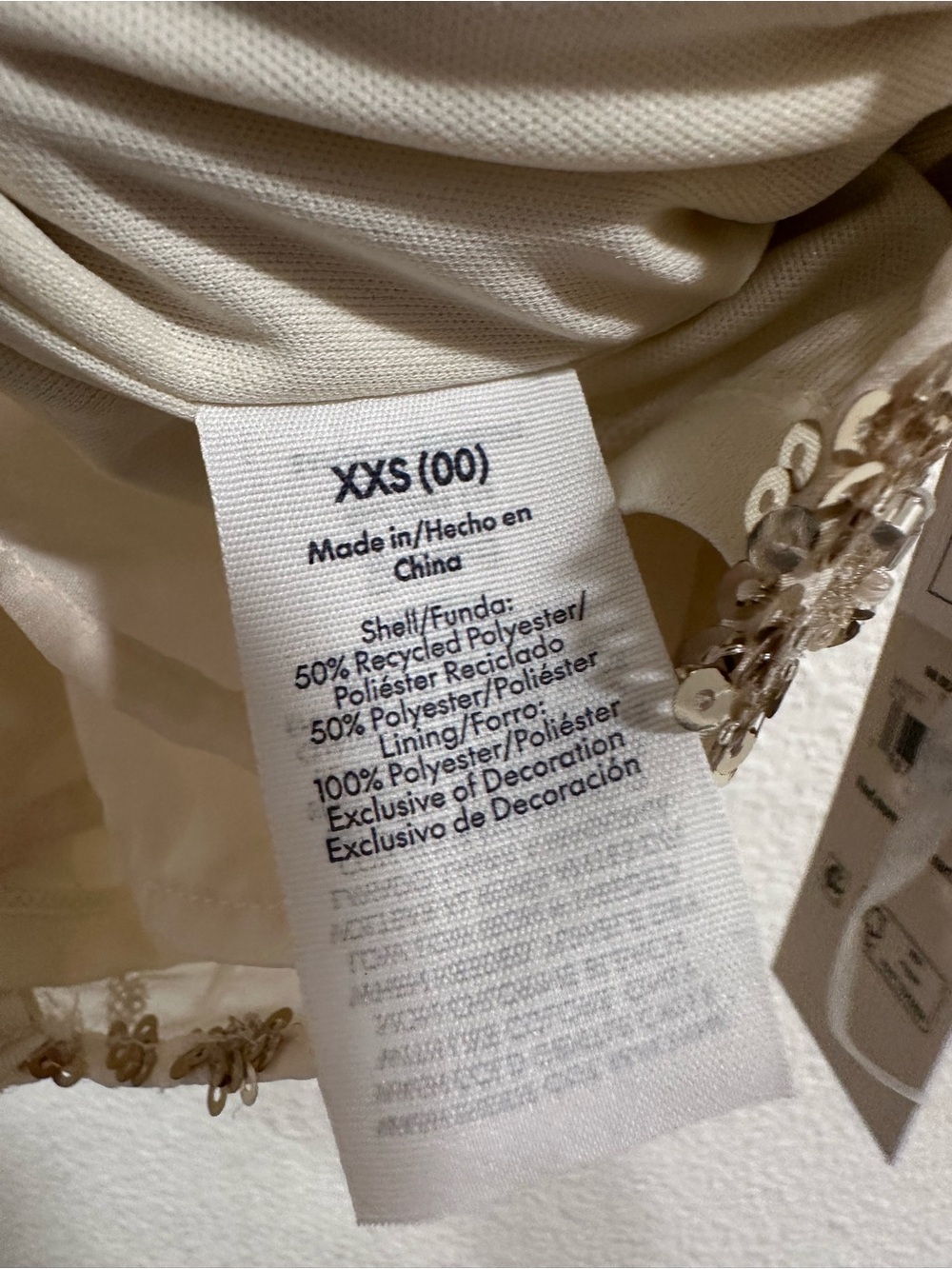 No Boundaries Cream Sequin Floral Cami - Picture 4 of 6